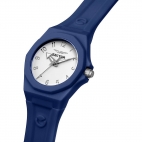Sector 960 33mm 3h white dial blue silicon st femminile