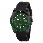 Sector 450 41mm 3h green dial black silicon str femminile