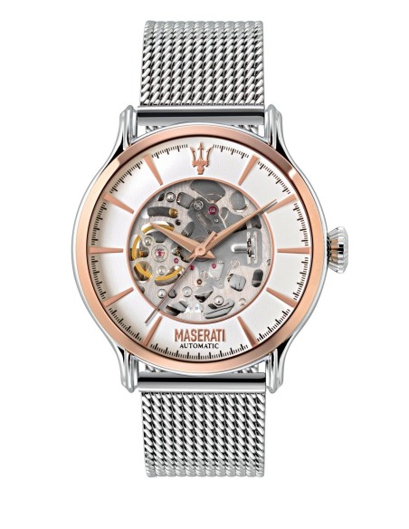 Maserati Epoca 42mm auto schelet brac ss+rg case maschile
