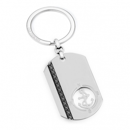 Morellato Keyholder marine metal tag w/ anchor uomo SU3048