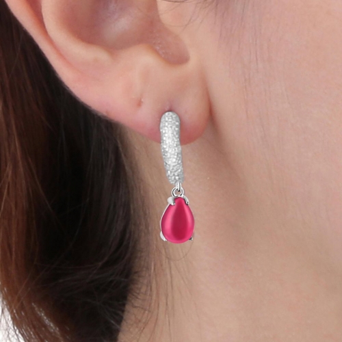 Morellato Tesori coccinella orecc. ruby/wh arg.925 donna SAIW39