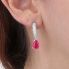 Morellato Tesori coccinella orecc. ruby/wh arg.925 donna SAIW39