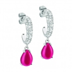 Morellato Tesori coccinella orecc. ruby/wh arg.925 donna SAIW39
