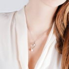Morellato Foglia pendant ss pearl 40+5cm donna SAKH12