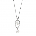 Morellato Foglia pendant ss pearl 40+5cm donna SAKH12