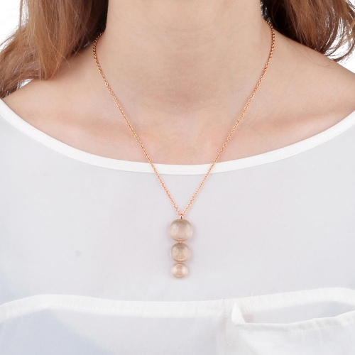 Morellato Gemma pendant rg 3 fume cat eye arg.925 donna SAKK74