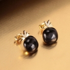 Morellato Gemma orecc. yg black cat eye arg.925 donna SAKK106