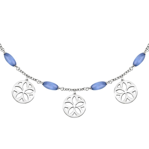 Morellato Fiore coll. elements &cat eye blu 40+5cm femminile
