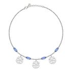 Morellato Fiore coll. elements &cat eye blu 40+5cm femminile