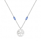 Morellato Fiore pend. element cat eye blue 40+5cm femminile