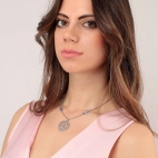 Morellato Fiore pend. element cat eye blue 40+5cm femminile