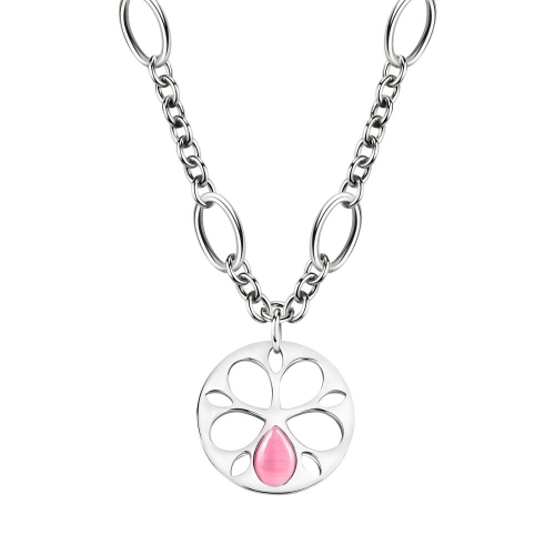 Morellato Fiore pend. charm cat eye dark rose40+5 femminile