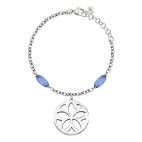 Morellato Fiore br. charm & 2 cat eye blue