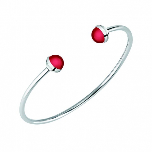Morellato Enjoy bangle cuff ss red stones
