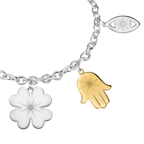 Morellato Gipsy br ss&yg fatima hand+4 leaf clover femminile