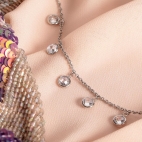Morellato Gipsy coll. ss + white crystal 40+5cm femminile SAQG04