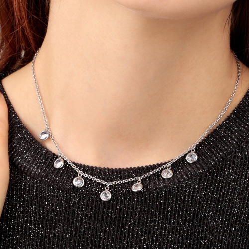 Morellato Gipsy coll. ss + white crystal 40+5cm femminile SAQG04