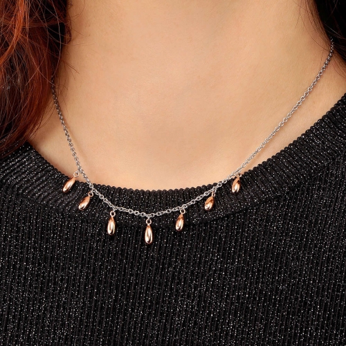 Morellato Gipsy coll. ss + rg drops 38+7cm femminile SAQG03