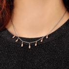 Morellato Gipsy coll. ss + rg drops 38+7cm femminile SAQG03