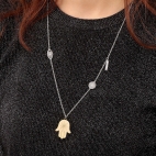 Morellato Gipsy pend. long ss&yg fatima hand femminile SAQG07
