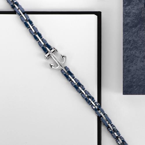 Morellato Ceramic br. blue ceramic ss+whit cz