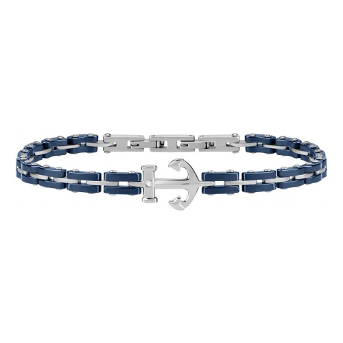 Morellato Ceramic br. blue ceramic ss+whit cz