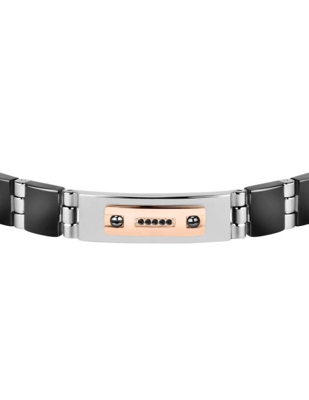 Morellato Br. ss + rose gold element 750+black