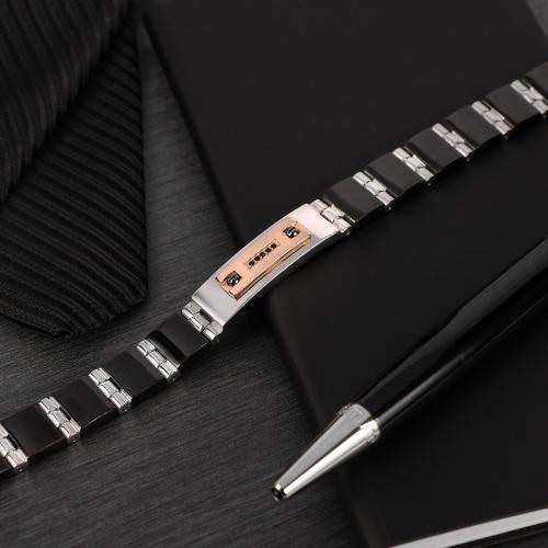 Morellato Br. ss + rose gold element 750+black