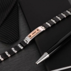 Morellato Br. ss + rose gold element 750+black