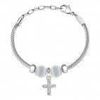 Morellato Drops br. snake w2stone+cross bead femminile SCZ1010
