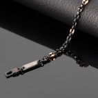 Sector Gioielli Energy br.ip black & rg marine chain maschile