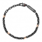 Sector Gioielli Energy br.ip black & rg marine chain maschile