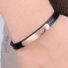 Sector Gioielli Bandy br. rg tag black leather uomo SZV35