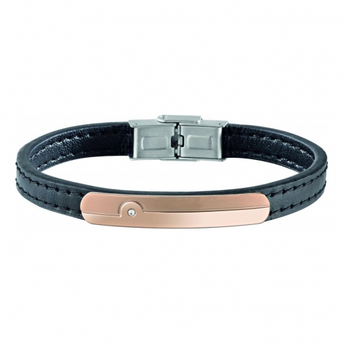 Sector Gioielli Bandy br. rg tag black leather uomo SZV35
