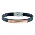 Sector Gioielli Bandy br. rg tag black leather uomo SZV35