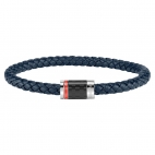 Sector Bandy br. blu braided leather closure ss maschile SZV48
