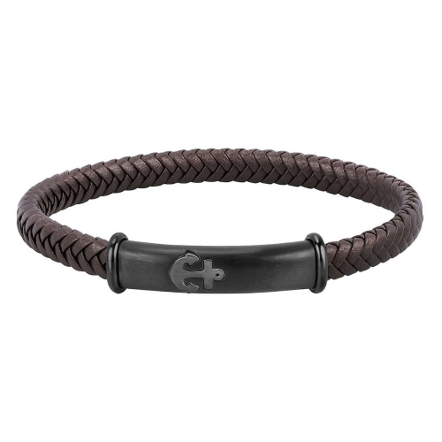 Sector Bandy br. brown leather ip blk+gun 210mm maschile SZV55
