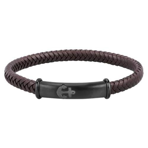 Sector Bandy br. brown leather ip blk+gun 190mm maschile SZV60