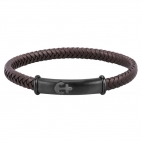 Sector Bandy br. brown leather ip blk+gun 190mm maschile SZV60