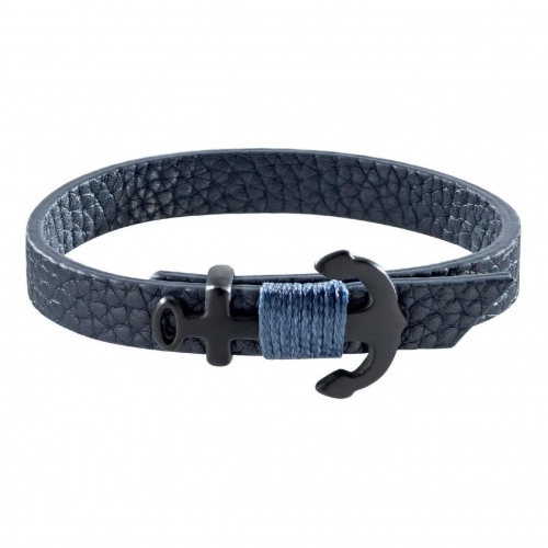 Sector Gioielli Bandy br. blue leather ip black 235mm uomo SZV31