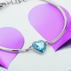 Sector Gioielli Emotion br.ss light blue heart stone femminile
