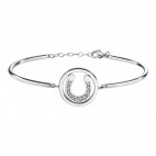 Sector Gioielli Emotions br horseshoe ss wht crystals donna