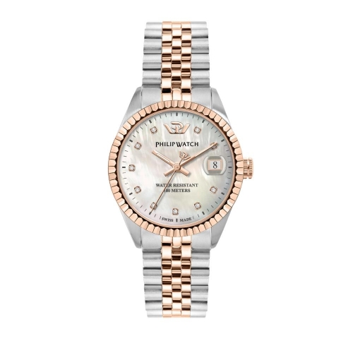 Philip Watch Caribe 35mm 3h wh mop dial wdi br...