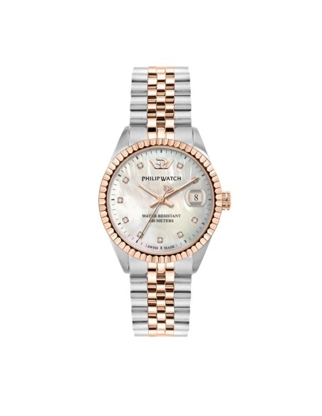 Philip Watch Caribe 35mm 3h wh mop dial wdi br ss+rg