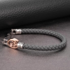 Maserati Maserati br grey leather +ip rg logo 215  JM320ASS02