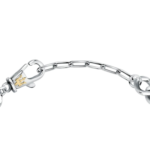Bracciale MASERATI uomo acciaio dorato e...