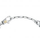Bracciale MASERATI uomo acciaio dorato e diamante naturale