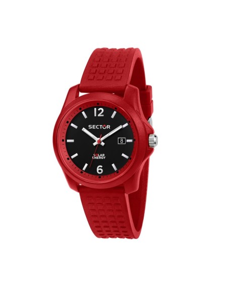 Sector 16.5 40mm 3h black dial red silicon st