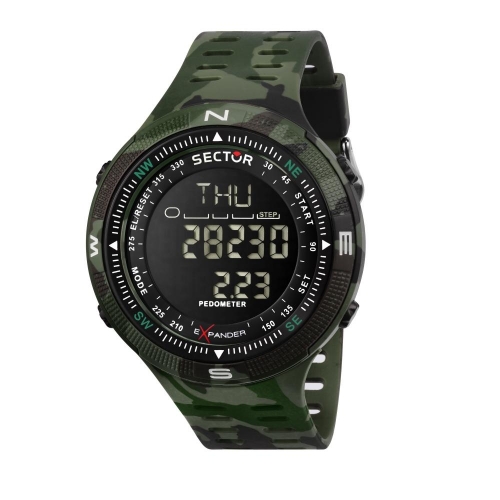 Sector Ex-29 44mm digital green camouflag pu st
