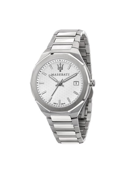 Orologio MASERATI uomo Stile datario acciaio / bianco
